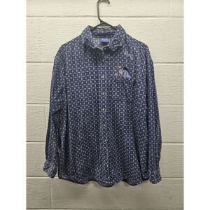 Vintage Disney Pooh Eeyore Womens Long Sleeve Button Shirt Plaid Corduroy Large